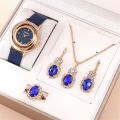 Elegant Luxury Women's Diamond Watch Set - Stylish Quartz Watch Set with Personality and Charm Women Watches Diamond Casuals Fashion Watches Stylish New Ladies Watch Party Matching Popular Jewelry. 