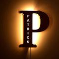 Customized Acrylic Lamp Decorative LED light night Lamp name alphabet. 