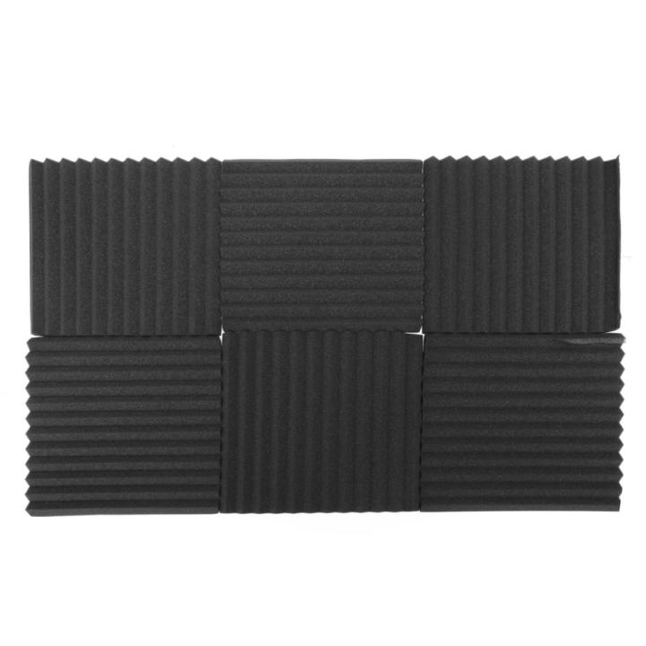12 Packs Soundproofing Acoustic Studio Wedge Foam Tiles Wall Panels 30 ...