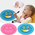 Baby Plate, Silicone Non-Slip Baby Placemat with Suction Cup for Babies Toddlers and Children, Children's Plate Suitable for Most Highchair Trays. 