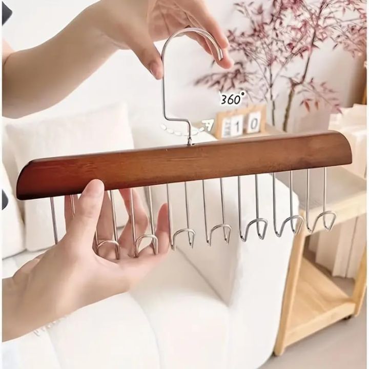 8%20Hooks%20Adjustable%20Closet%20Hangers,%20Wooden%20Hangers%20for%20Belt%20Hanger%20for%20Tie%20Lingerie%20Belt%20Scarf%20Tie%20Storage%20Racks%20Foldable%20Hooks%20Wood%20Hanger%20Wardrobe%20Organizers%20for%20Men%20Women%20-%20Image%209