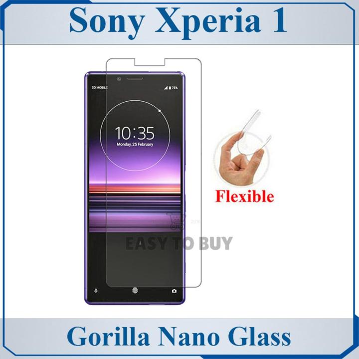 Sony Xperia 1 Unbreakable Gorilla Flexible Nano Glass Premium High Quality Screen Protector For Sony Xperia 1