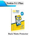 Nokia 5.1 Plus Back Matte Protector Soft Skin Sheet Soft Film Protection For Nokia 5.1+. 