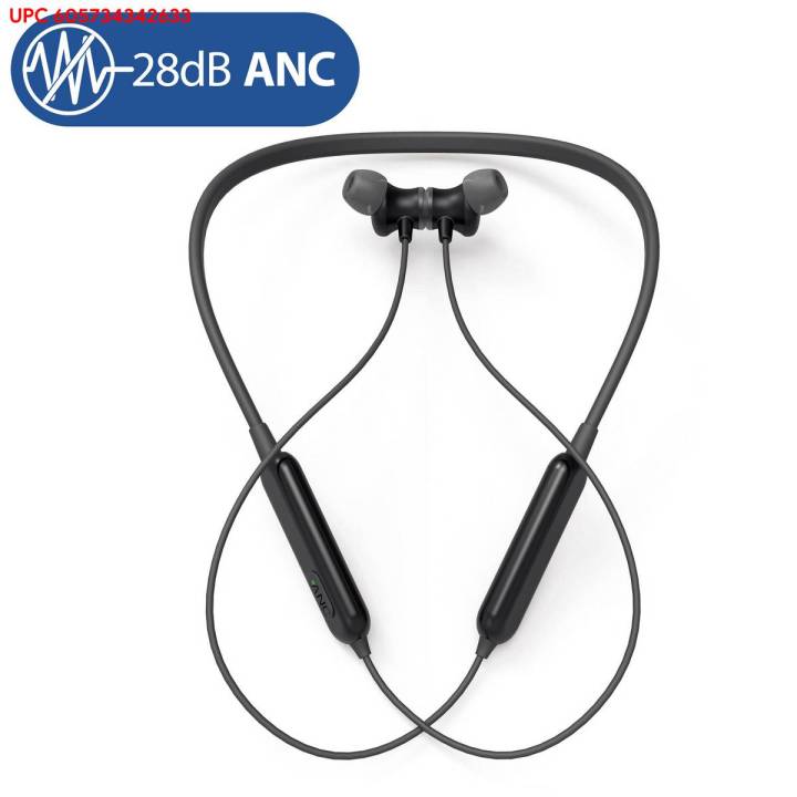 AKAMATE Noise Canceling Wireless Headphones, Bluetooth V5.0, Waterproof, Magnetic, HiFi Stereo, Sports Headphones, Microphone, Carrying Bag