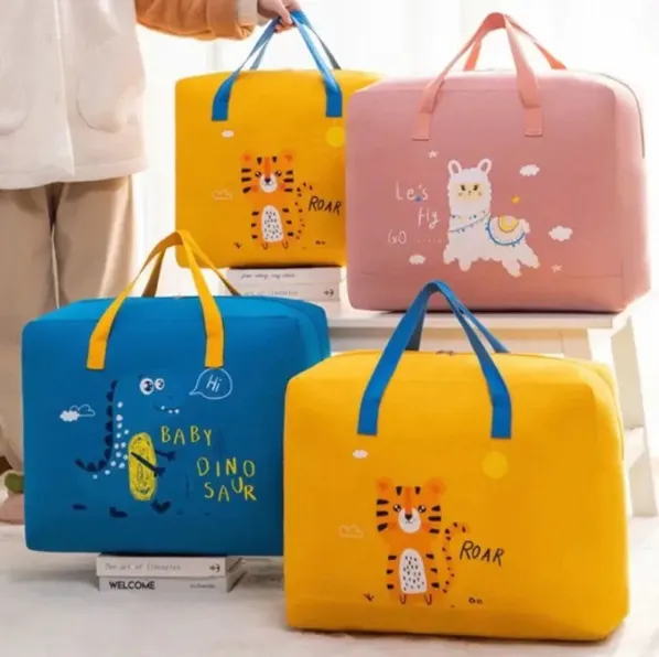 Baby%20Blue%20Dinosaur%20Travel%20Bag%20Zipper%20Closure%20Cartoon%20Print%20-%20Image%202
