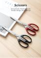 Deli Funny Skull Stainless Steel Student Scissors - Symmetric Handle - Printed Blades - Blunt Tip 5.25  - 135mm - 6064. 