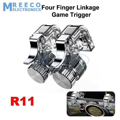R11 Metal Smart Phone Mobile Gaming Trigger For PUBG Mobile Gamepad Fire on Aim Key Shoo-ter Pubg Controller