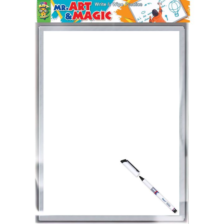 12" x 16" Formica Whiteboard - With Marker & Eraser  Premium Quality