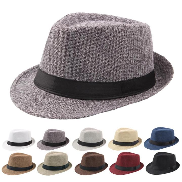 Fedora Hat Women Winter Hats for Women Ribbon Band Men's Hat Wide Brim Classic Beige Wedding Church Bowler New Cap chapeau femme