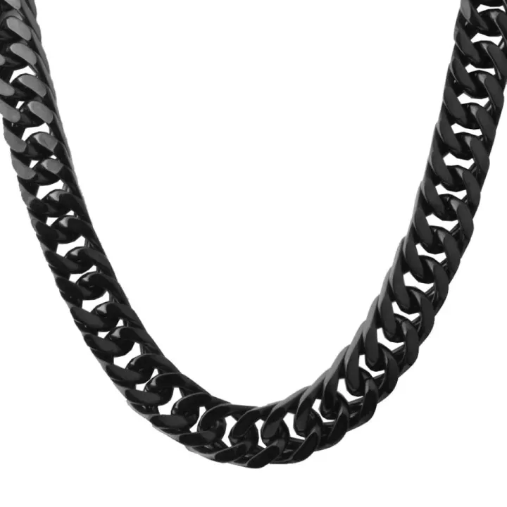 Stainless%20Steel%20Black%20Chain%20For%20Men%20and%20woman%20Waterproof%20Black,%20blue,%20Golden%20silver%20Chain%20Chain%20Men%20And%20Women%20Gift%20Jewelry%207mm%20Width-Black%20Chain%20-%20Image%204
