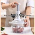 Manual Chopper, 1500ML Speedy Chopper with 3 Curved Stainless Steel Blades,Vegetable Chopper/Mincer/Mixer/Blender to Chop Fruits Onions/Nuts/Ginger/Herbs. 