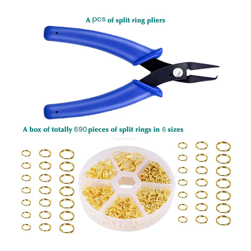 Closed Diy Jump Rings 1x Open Closing Making Tool Jewelry DIY Jump - Main Image