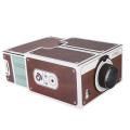 Second-generation Mini DIY Home Portable Smart Mobile Phone Projector Home Cinema. 