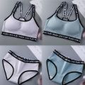Sport Bra Sportswear Yoga Bra Women's Bra set Sleeping Underwear + Panties. 