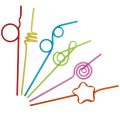 Pack of 4 Crazy Flexible Bendable Reusable Straw Multicolor. 