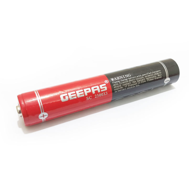 Geepas: 2500mah 3.6v Size-3sc Cell Nicd Rechargeable Battery  With Button Top Geepas Torch Light Battery Cell 3.6V 3SC 2500mAh and 2000mAh