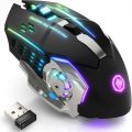wireless gaming mouse, RGB gaming mouse, Bluetooth mouse, wireless mouse with USB dongle, LED gaming mouse, stylish gaming mouse, ergonomic computer mouse, black gaming mouse, RGB wireless mouse, PC gaming accessories, laptop wireless mouse. 