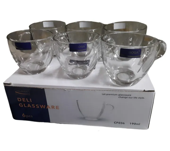 6%20Pcs%20Transparent%20Glass%20Tea%20Cups%20Mugs%20190ml%20-%20Image%203