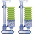 QUANBU 2X Aquarium Filter,Ultra Quiet Aquarium Biochemical Sponge Filter. 