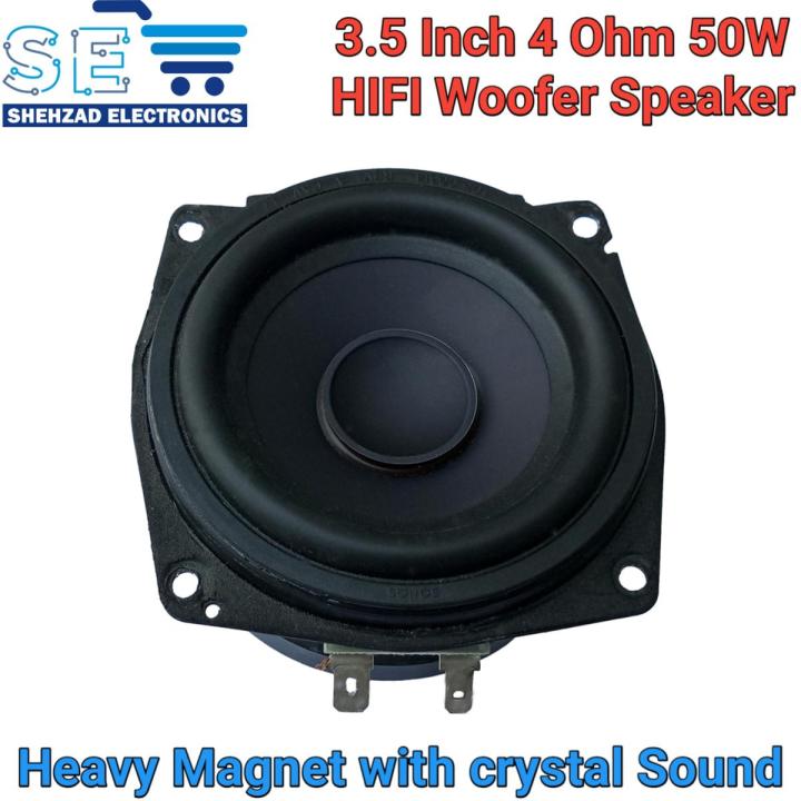 3.5 Inch 50W 4 Ohm Bass Speaker Woofer For Home Theater
