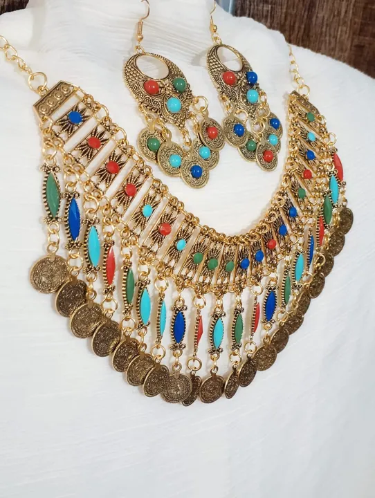 Afghani%20Jewelry%20Set%20%E2%80%93%20Colorful%20Handmade%20Gold-Plated%20Necklace,%20Earrings%20with%20or%20without%20Tikka%20for%20Women,%20Traditional%20Set%20-%20Image%205