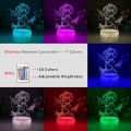 Anime Demon Slayer Tsuyuri Kanawo Figure Led Night Light for Girls Room Decor Nightlight Kimetsu No Yaiba Gift Table 3d Lamp. 