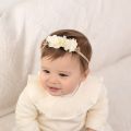 【HOT】 Baby Girl Headband Chiffon Flower Nylon Elastic Hair Band Newborn Head Flower Toddler Headband Fashion Wreath Hair Accessories. 