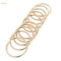 2x 10pcs Welded Iron Metal Rings Macrame Craft. 