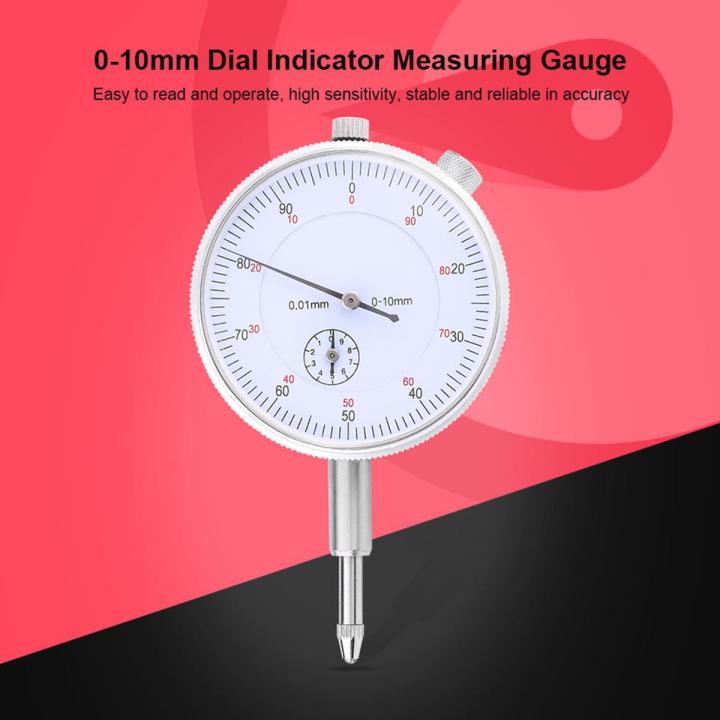 0-10mm Dial Indicator Gauge 0.01mm Accuracy Measuring Meter High Precision Inst ent Tool