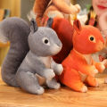 Plush Squirrel Toys Festive Desktop Ornaments Stuffed Squirrel Toy. 