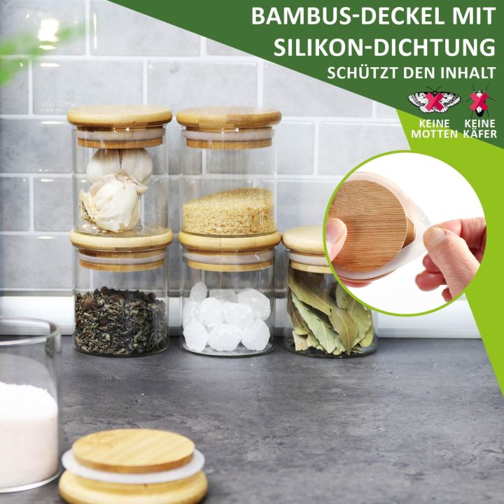 6%20pieces%20Small%20%20Storage%20Jars%20with%20Bamboo%20Lid%20200%20ml%20-%20Spice%20Storage%20Jars%20Made%20from%20Reinforced%20Borosilicate%20Glass%20-%20Airtight%20Storage%20Jars%20-%20Image%203