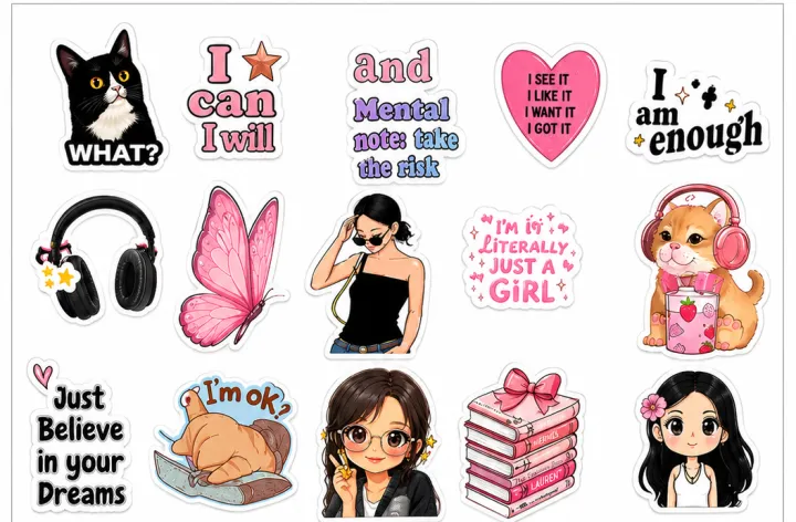 Mega%20Pack%20of%2035+%20Pink%20Aesthetic%20Stickers%20-%20Cute%20Motivational%20&%20Girl%20Power%20Stickers%20for%20Laptop,%20Mobile,%20Journal%20&%20Scrapbook%20UNCUT%20A4%20STICKER%20SHEET%20-%20Image%203