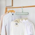 CLICKANDBUY Portable Rotated 360º 9-Hole Non Slip Clothes Hanger，Movable Hook Multifunctional Hanger Wardrobe Storage Shelf Clothes Drying Rack Hanging Coat Household. 