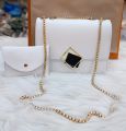 Girls' Handbag Set Pack of 2 with Stylish Long Chain. 