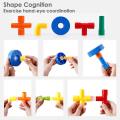 STEM Building Blocks Colorful Pipe Tube Creative Puzzle Construction Set with Wheels. 