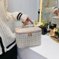 Stylish Cosmetic bag Practical  Fashionable Travel storage Chic Waterproof Large capacity for Travel Daily use Makeup organization Beauty essentials storage Ideal for ladies and girls.. 