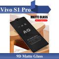 Vivo S1 Pro  Vivo Y51 9D11D21D Matte Glass Protector, Full Edge To Edge Black Screen Protector For Vivo S1 Pro  Vivo Y51. 