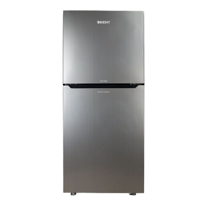 Orient Grand 230 Hairline Silver Refrigerator | 8 Cu Ft | Direct Cool | Energy Saving | Stylish Design | Double Door