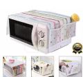 Microwave Dust Cover Waterproof Double Pocket Storage Bag Microwave Oven Cover (chinese). 