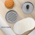 Non-Stick Hamburger Press Burger Maker with 100 Wax Discs, Ideal for BBQ. 