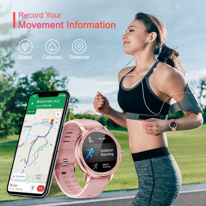 BYTTRON%20Smart%20Watch%20for%20Women,%20Fitness%20Tracker%20Watch%20with%20Heart%20Rate%20Monitor%20and%20Blood%20Pressure,%20Waterproof%20Activity%20Fitness%20Women%20Watch%20with%2023%20Sport%20Modes%20for%20All%20Latest%20Phones%201%20Extra%20Band%20Pink%20-%20Image%203