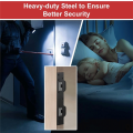 Door Strike Plate Reinforcement Plate - Front Door Security Devices Metal Plates Door Latch White Easy Install. 