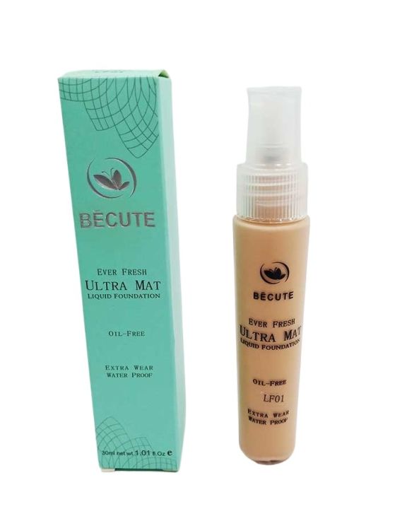Becute Liquid Foundation Ultra Matte Base Oil Free | Daraz.pk