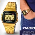Watch for Boys Digital Watch Waterproof Stainless Steel Analock Watch for Men Watch Mens & Womens Watch KCO A159WA-N1DF Classic Black Chrono Premium Quality Casual Wrist Watch Numerals Butterfly Clasp Stealness Steel Chain Imported Gift Watch. 