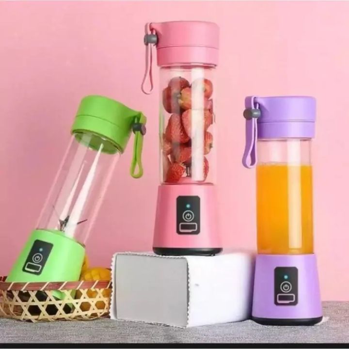 Usb Chargeable juicer blender 6 blades 380ml - Portable juicer blender - Mini juicer machine - Mini juicer milkshake smoothie maker