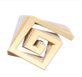 10pc/Pack self adhesive 3D Acrylic Wall Mirror  Sticker for home Office Edge Strip Corner Line Building Border. 