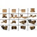 For 5.0 inch Screen Google VR 3D Glasses Brand New DIY Google cardboard Virtual Reality VR Mobile Phone 3D Glasses VR Paper Box. 