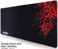 Gaming Mousepad for Boys Large size | large mousepad for Office | Razer Extended Gaming Mouse Pad – Large Size 700x300mm 3mm Thickness, Stitched Edges. 