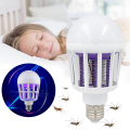 2 in 1 Mosquito Killer LED Light Bulb - Electronic Insect Bug Fly Zapper Lamp - Original Insects Killer LED Bulb - Screw Type LED Bulb Suitable for Indoor Outdoor Porch Backyard - Built In Trap Indoor Outdoor Insect Killer. 