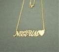 NEELUM NAME NECKLACE LOCKET ; STAINLESS STEEL. 